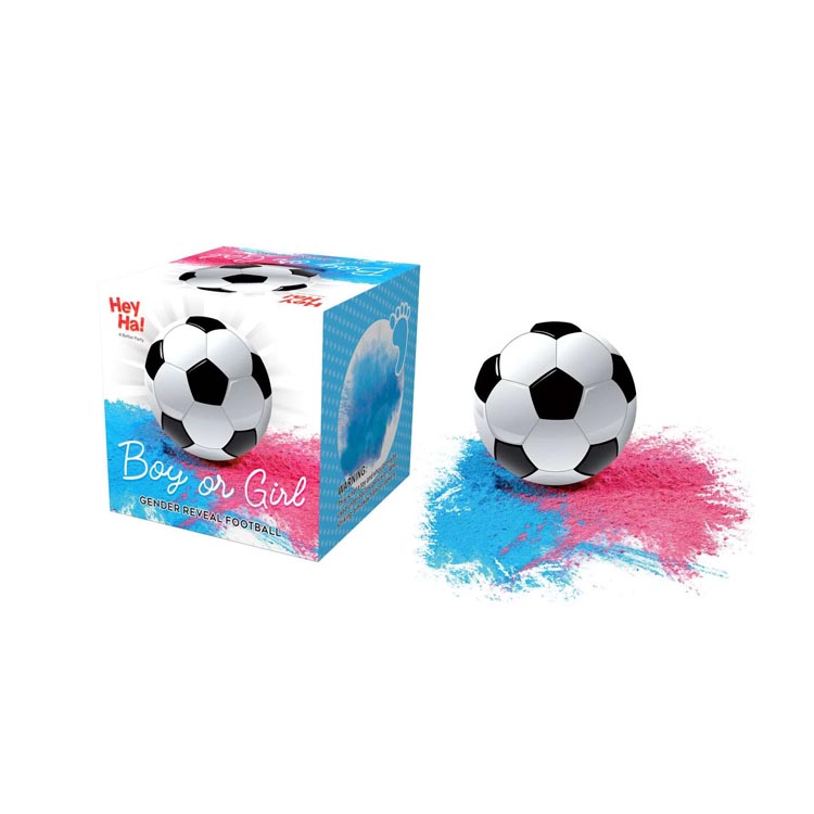 OG Perfo Gender Reveal Voetbal - Gender Reveal - Baby Shower - Roze & Blauwe poeder Top Merken Winkel